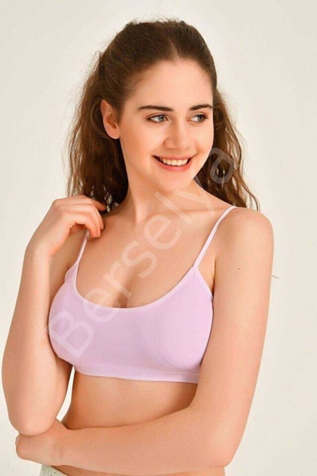 Pedli İp Askılı Krem Ve Pembe Büstiyer 2 Adet