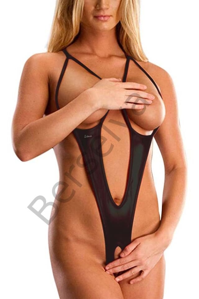 Özel Bölgesi Açık Siyah Fantazi Gecelik