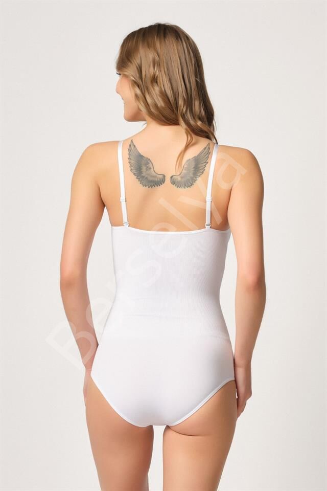 Beyaz M Emay 1925 Soft Pedli Çıtçıtlı Body