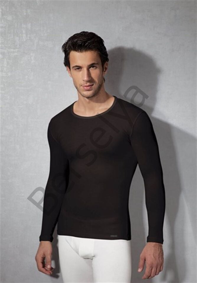 Doreanse Erkek  Yuvarlak Yaka Uzun Kol T Shirt 2965