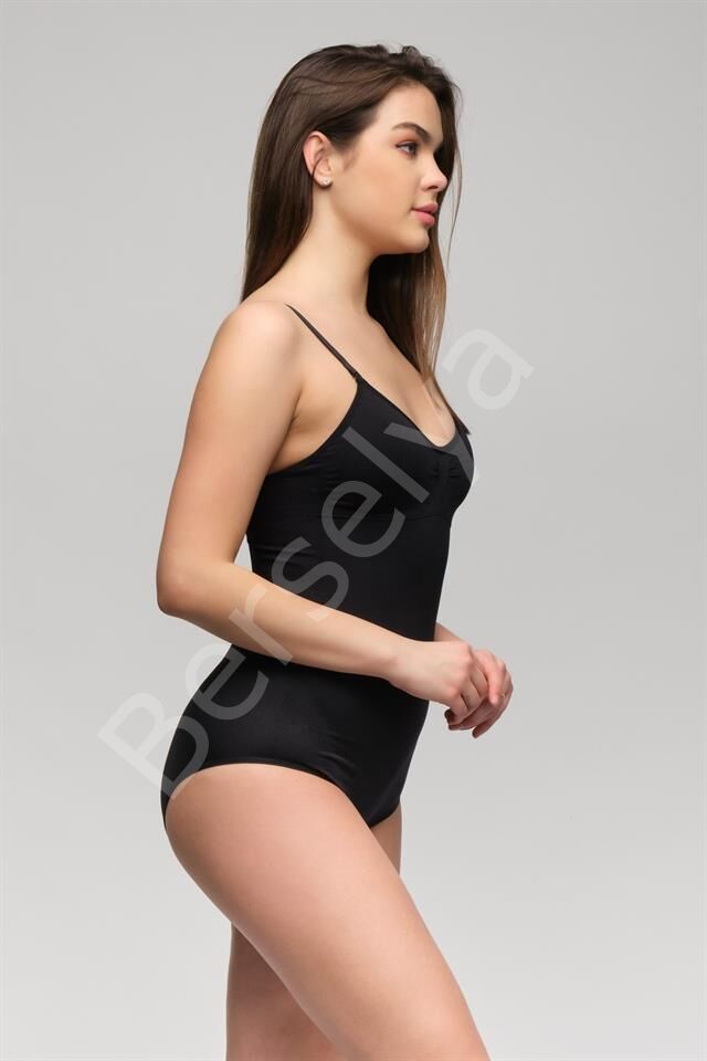 Siyah M Emay 1925 Soft Pedli Çıtçıtlı Body