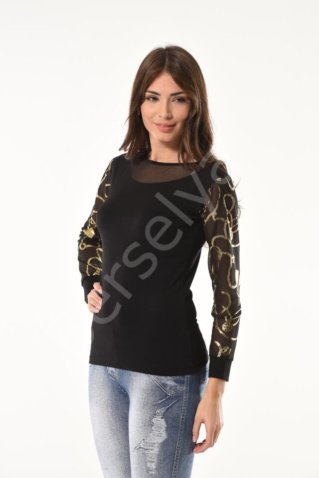 Varak Desenli Uzun Kol Body 144