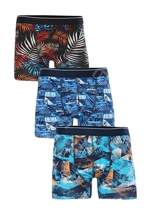 Işıl Erkek  Likralı Boxer Desenli M
