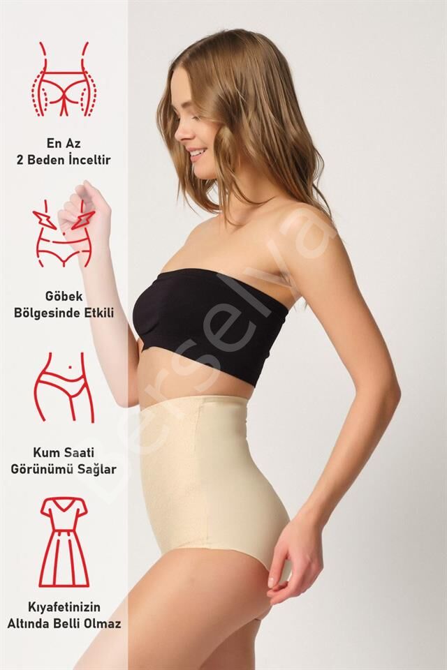 Ten Emay 2842 Lazer Dantelli Slip Korse