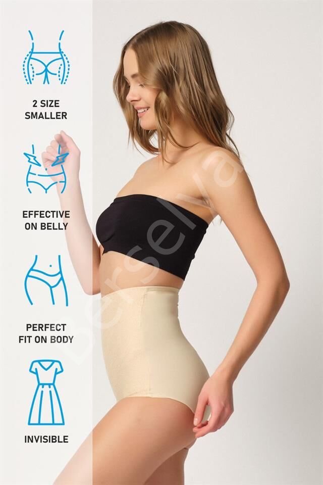 Ten Emay 2842 Lazer Dantelli Slip Korse