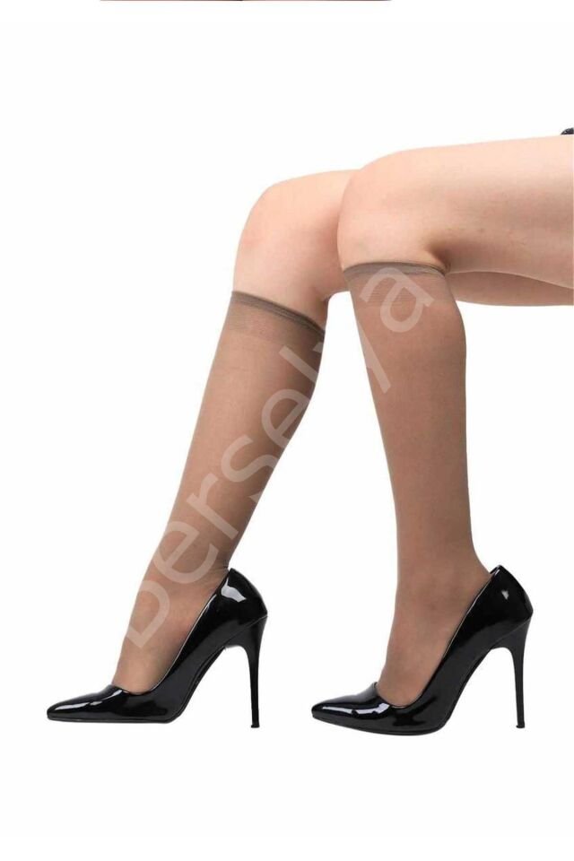 24 Adet Orta Kalın Dizaltı Çorap 40 denye 86 Vizon