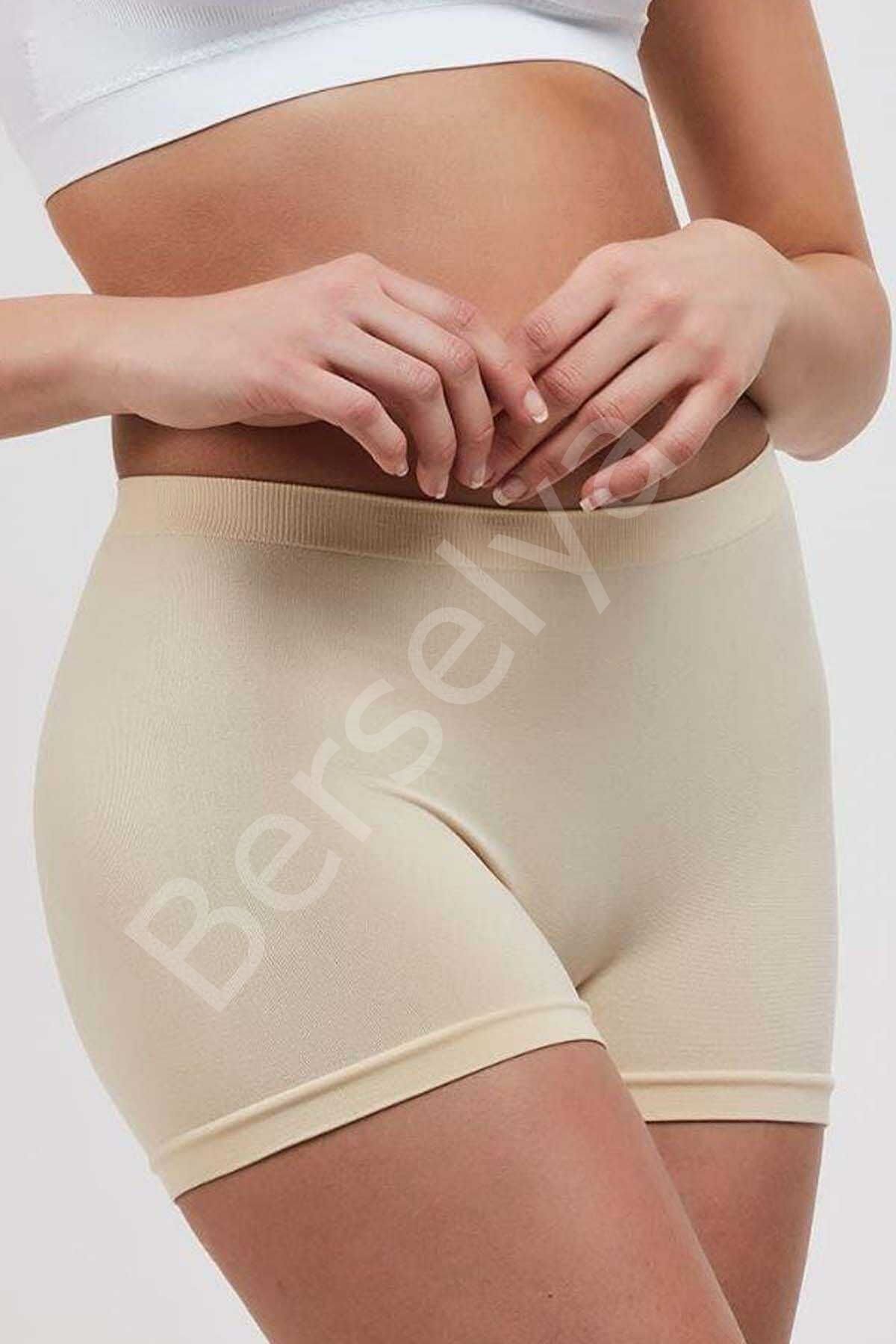 Elite Life Dikişsiz Kadın Boxer Ten Şort 830 L-XL