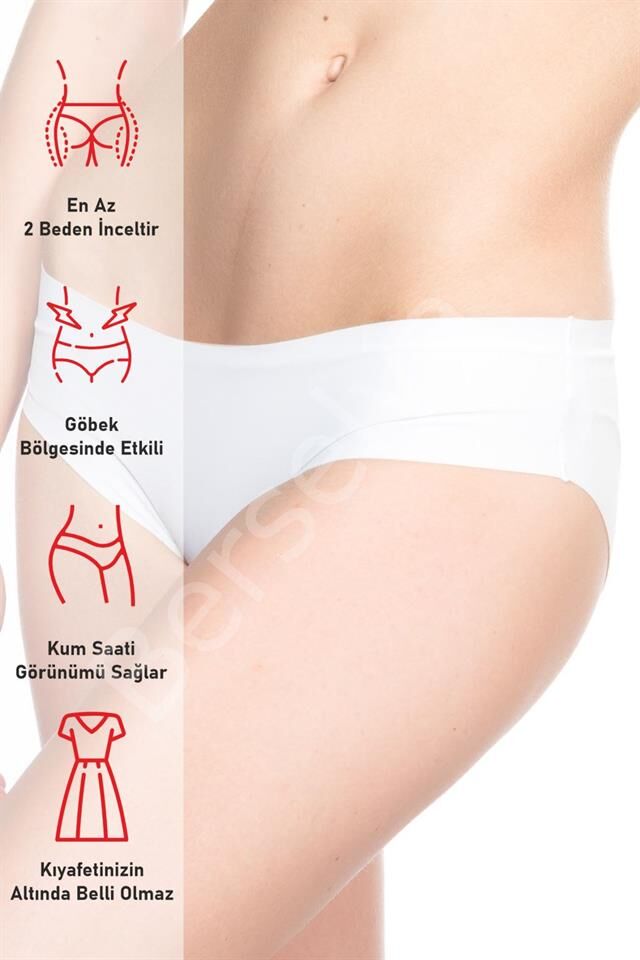 Beyaz Emay 2818 Slip Külot Lazer Korse