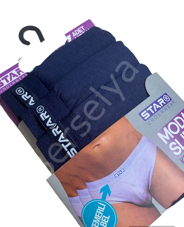 Star 109 Erkek 3'lü Modal Slip