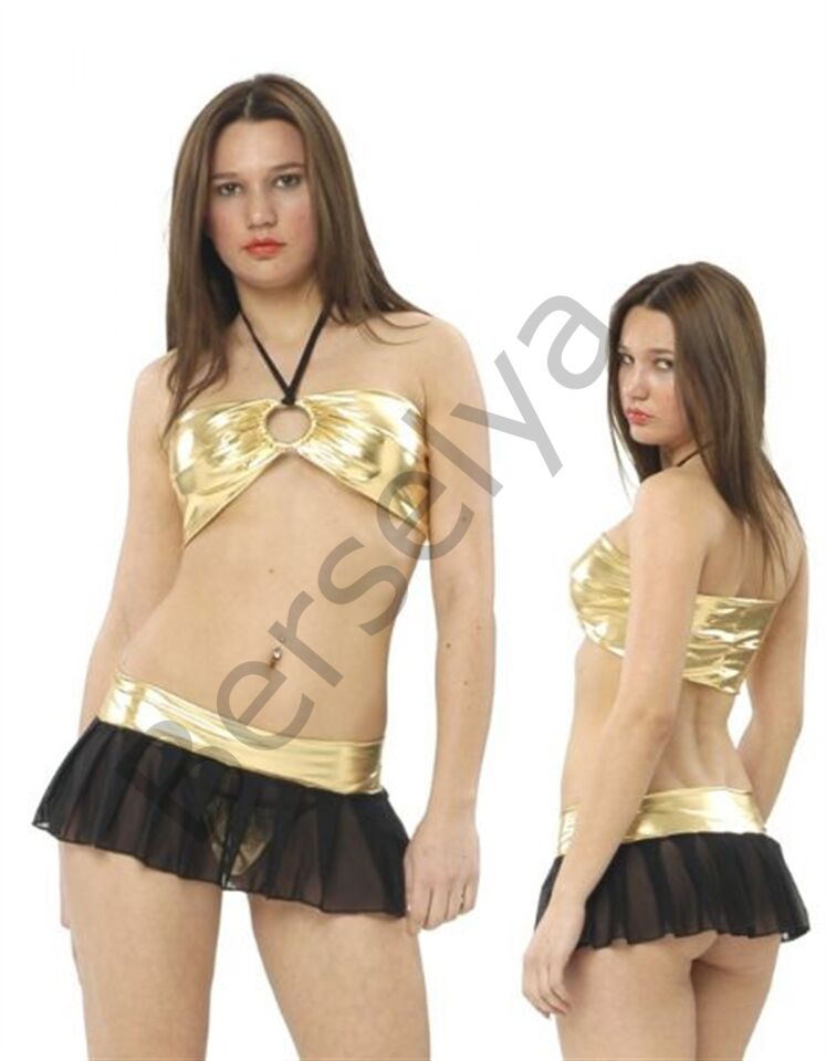 B091241 Transparan Etek Ve Büstiyer Takım