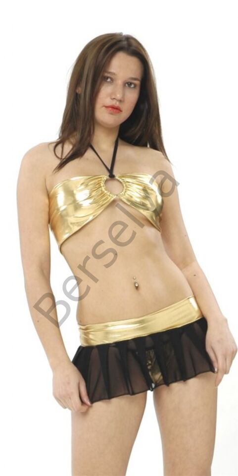 B091241 Transparan Etek Ve Büstiyer Takım