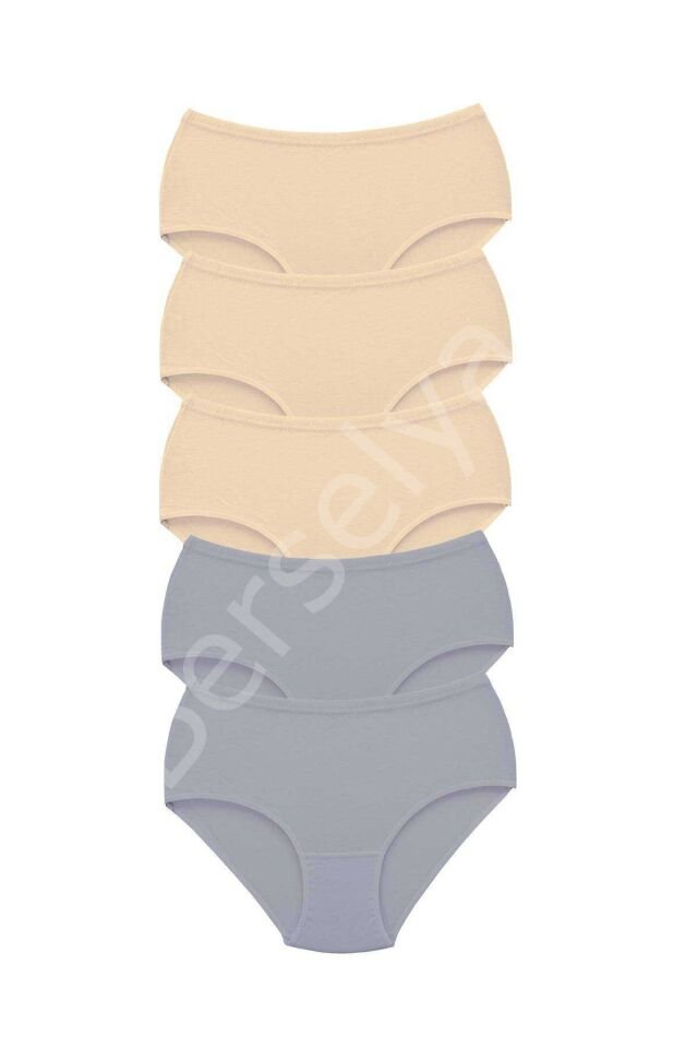 5 Adet Tutku Kadın Yüksek Bel Bato Kalın Lastik Külot S9