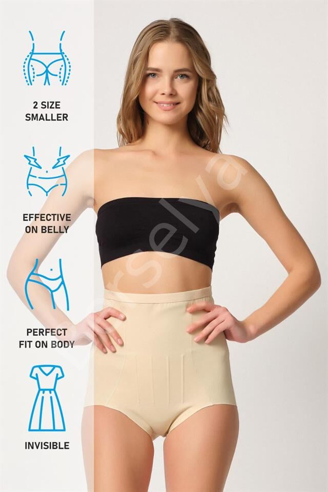 Ten Emay 2931 Karın Balen Destekli Slip Lazer Korse