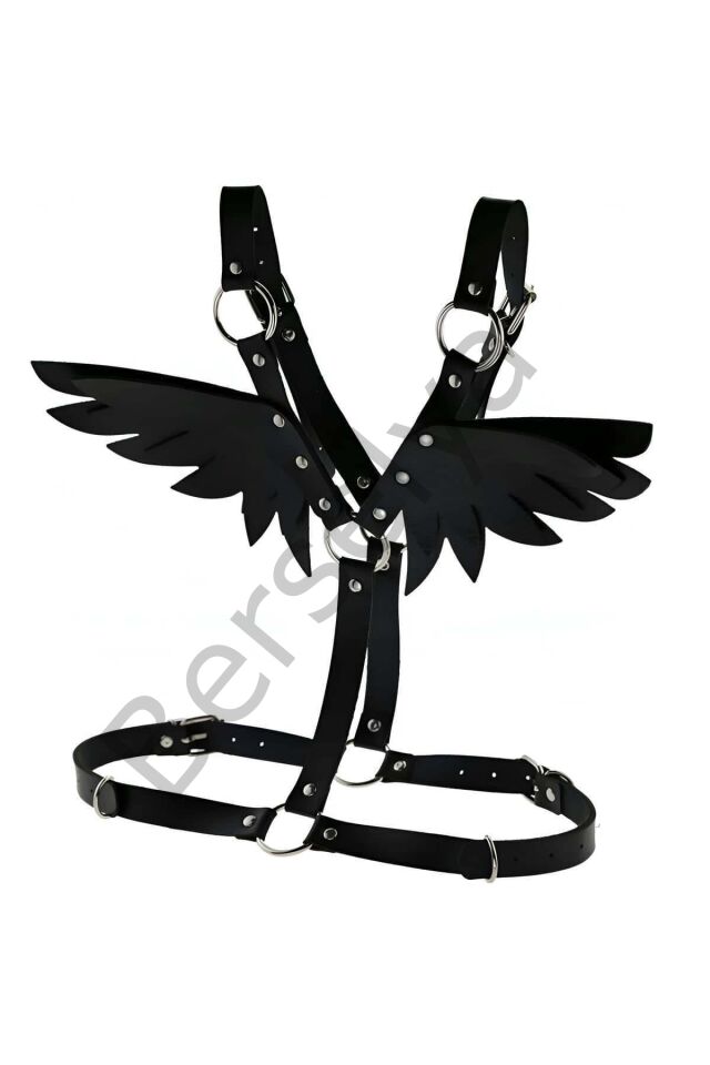 Kanatlı Şık Ve Seksi Deri Harness - Brf642