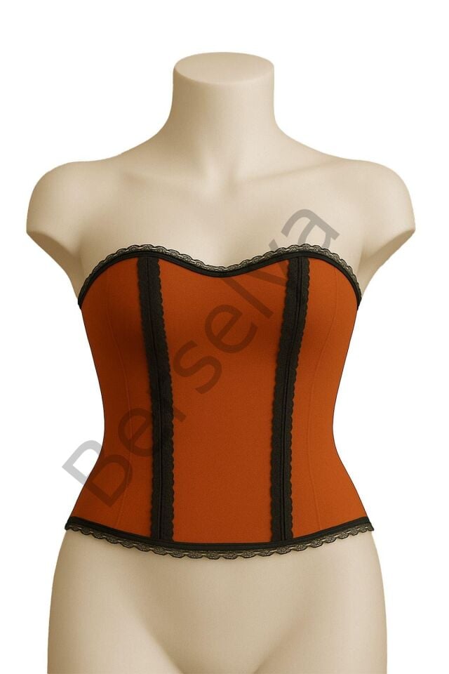 Turuncu Mı Emay 9155 F Fırfırlı Terletici Büstiyer