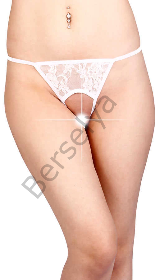 Beyaz Özel Bölgesi Açık Fantazi String Brf1163