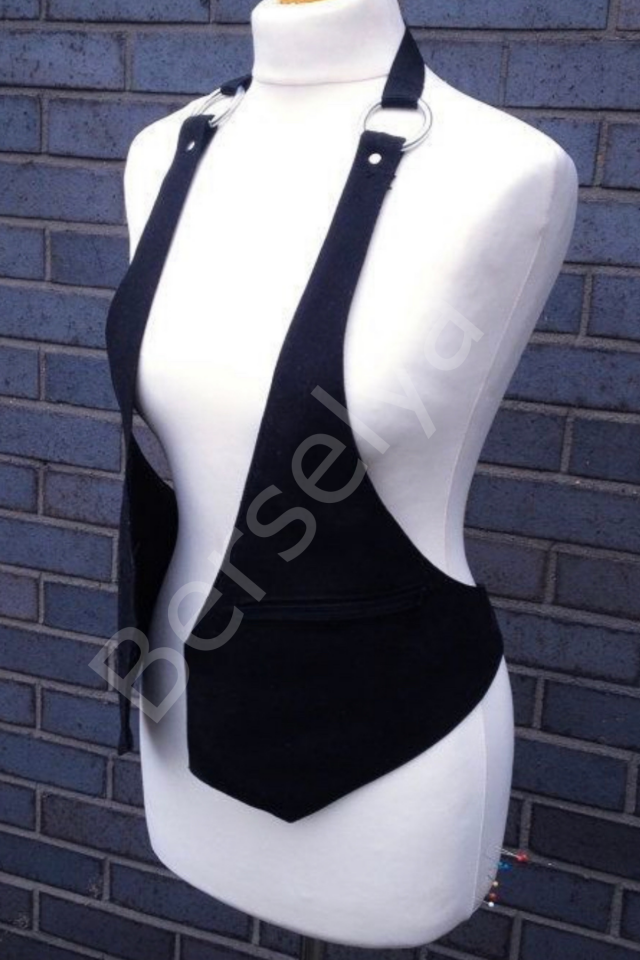 Kıyafet Üstüne Deri Yelek Şık Üst Takım 800578