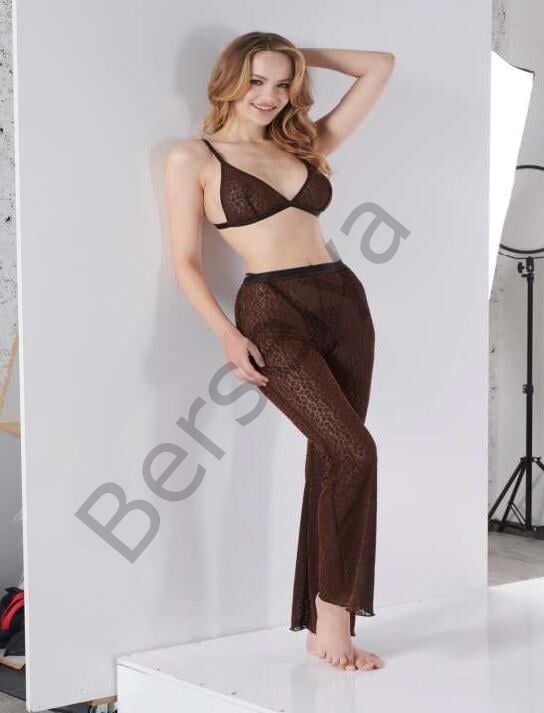 Siyah Transparan Fantezi Sütyen Pijama Takımı