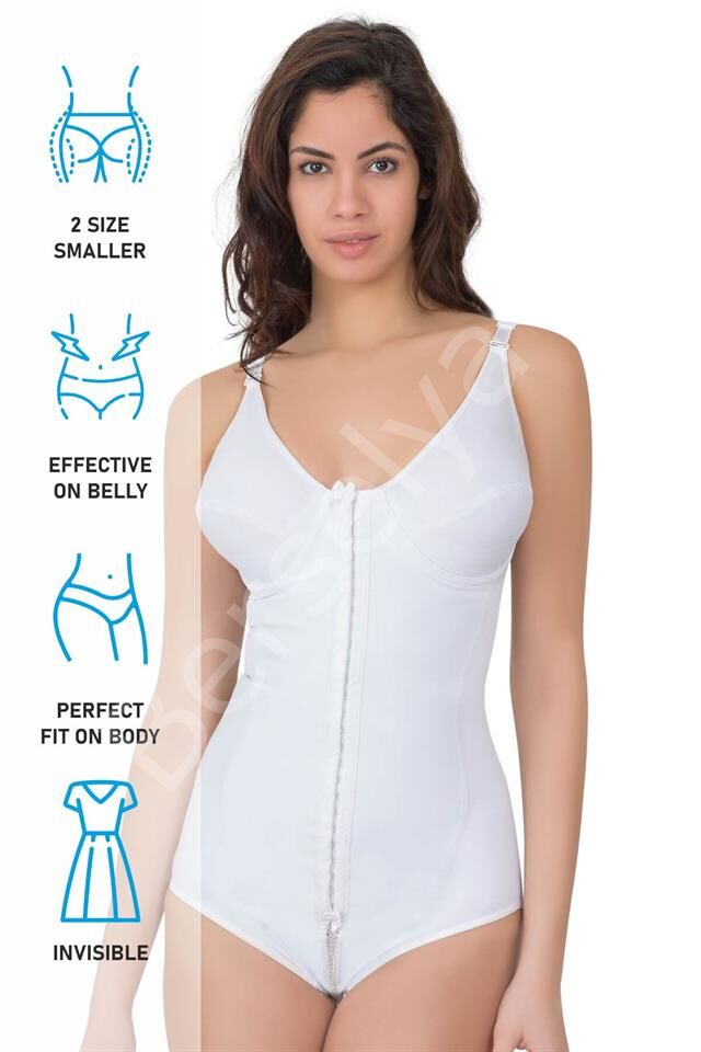 Beyaz Emay 2871 Balenli Agraflı Toparlayıcı Boy Korse