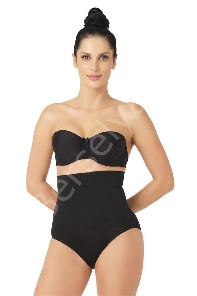 Siyah Emay 2029 Masajlı Double Slip Korse