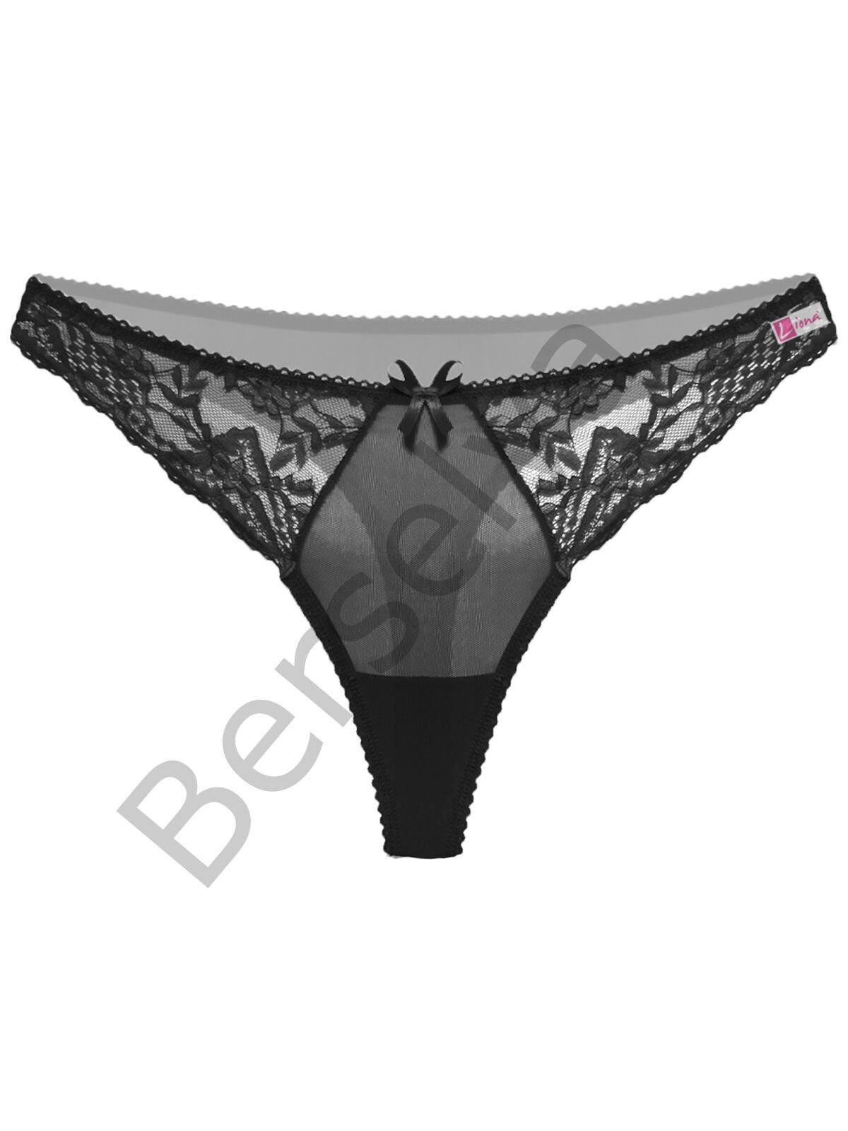 Siyah Dantelli Fantazi G String Külot