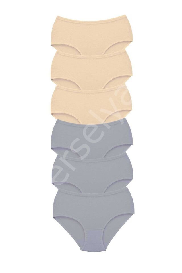 6 Adet Tutku Kadın Yüksek Bel Bato Kalın Lastik Külot S8