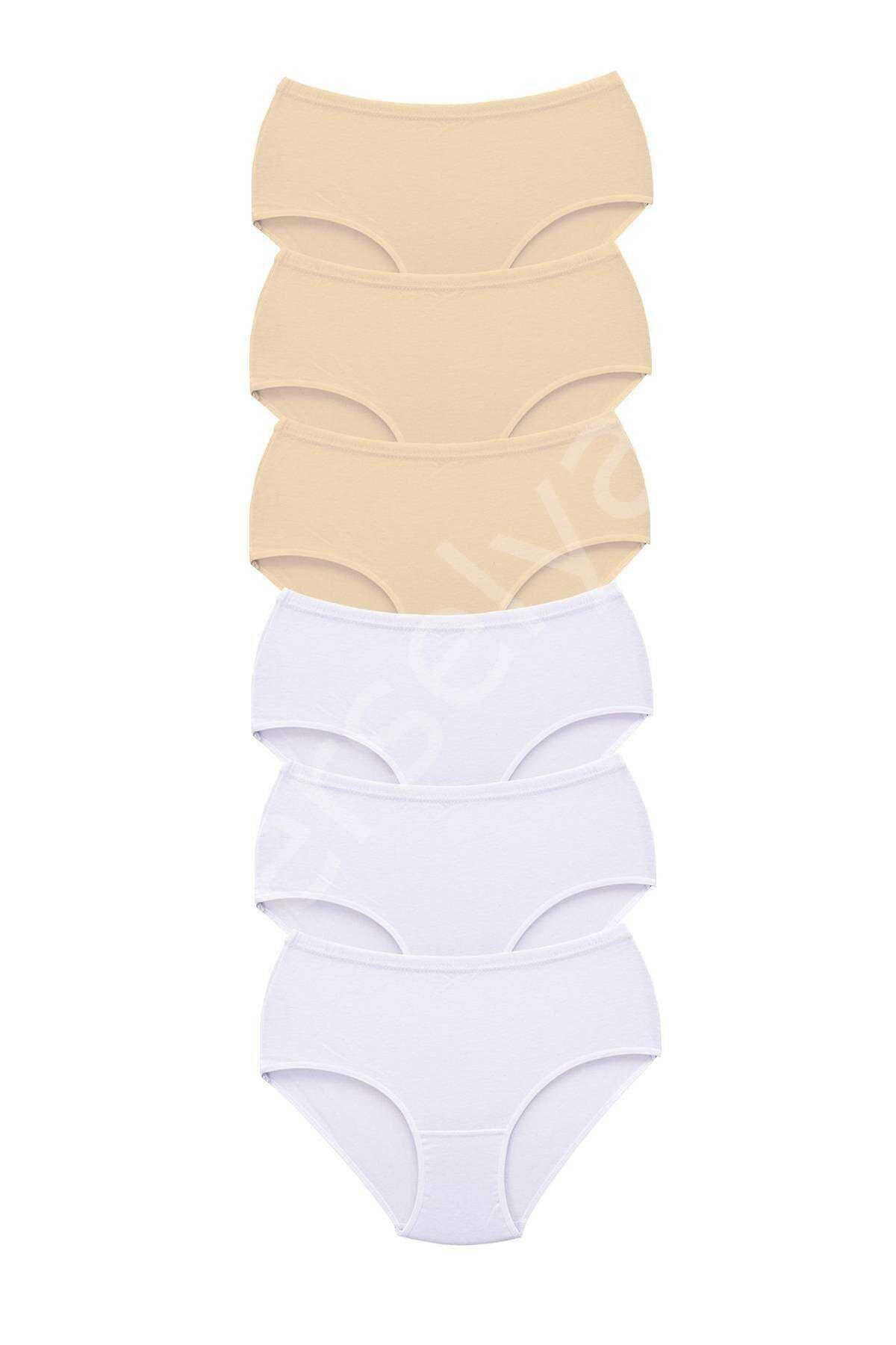 6 Adet Tutku Kadın Yüksek Bel Bato Kalın Lastik Külot S9