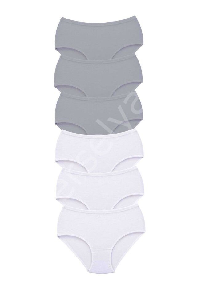 6 Adet Tutku Kadın Yüksek Bel Bato Kalın Lastik Külot S10