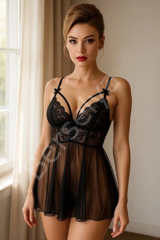 Transparan Dantel Babydol