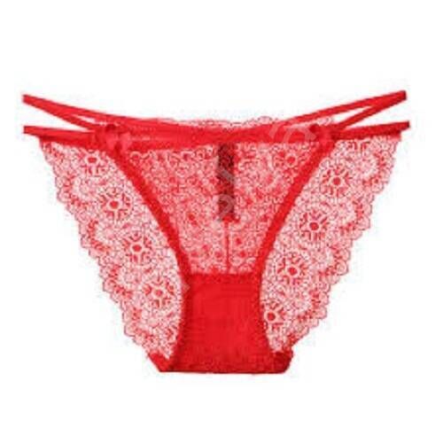 Çapraz Bant Detaylı Dantelli String Külot