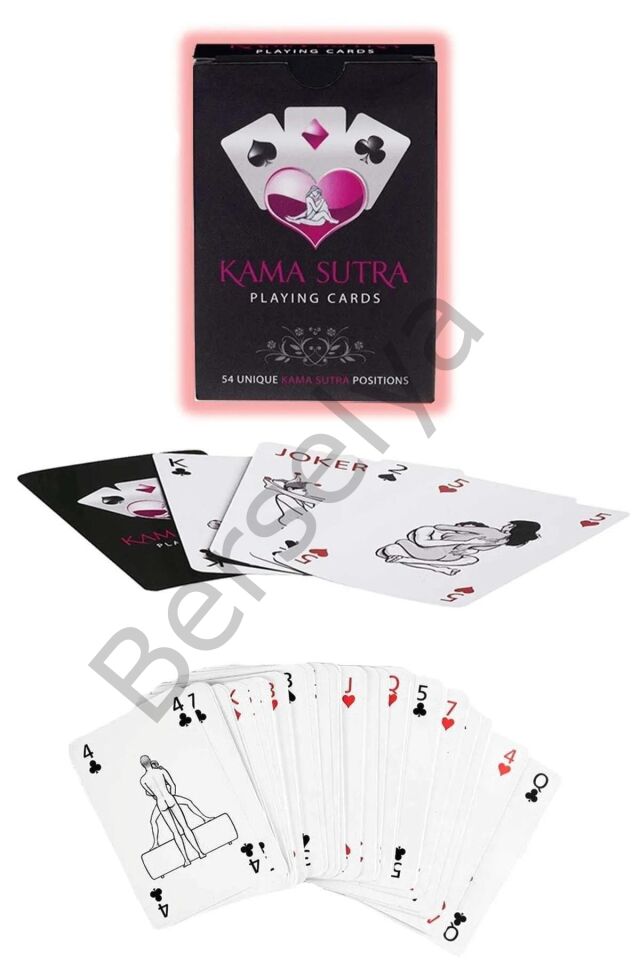 Sexy Görselli Oyun Kartı Kama Sutra 7'li Harness Set